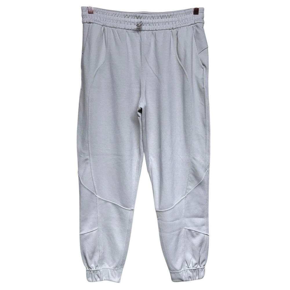 Lululemon Brushed Softstreme Ribbed High-Rise Jogger White Opal Women's Size 10